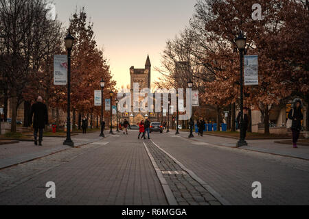 Toronto, Canada – December 4th 2018. The University of Toronto is a public research university in Toronto,  located on the grounds that surround Queen Stock Photo