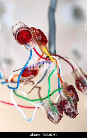 telephone and internet connections Stock Photo