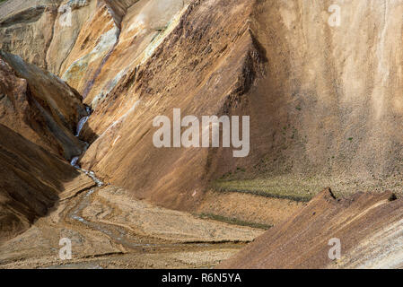 Volcanic mountains of Landmannalaugar in Fjallabak Nature Reserve. Iceland Stock Photo