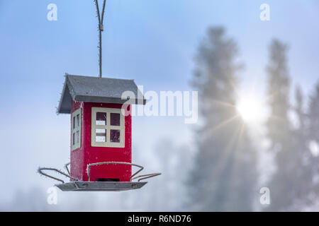 Floda Sweden November 27 2018 Small Red Typical Swedish House