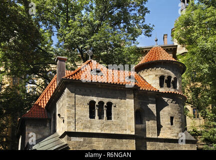 Pinkas Synagogue - hall of ceremonies in Josefov. Prague. Czech Republic Stock Photo