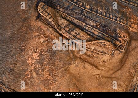 Trousers with mud Stock Photo