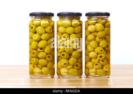 Olives in jars Stock Photo