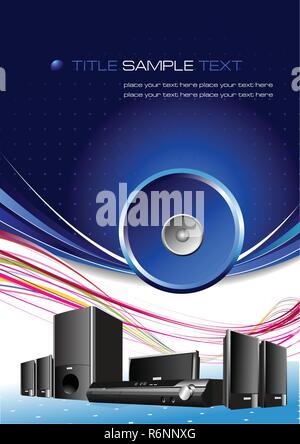 Audio digital recorder set. Vector illustration Stock Vector