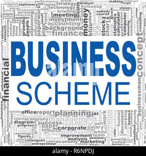 Business scheme word cloud Stock Photo