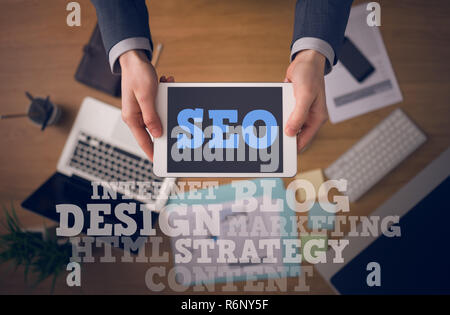 Search engine optimization concept Stock Photo