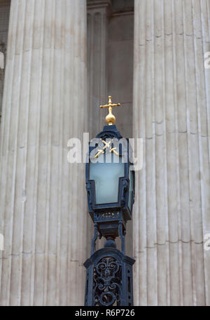 18th century St Paul Cathedral, decorative lantern,  London, United Kingdom. Stock Photo