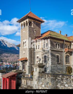 Cantacuzino Castle in Busteni Romania Stock Photo