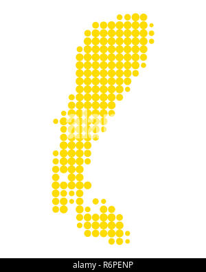 map of lake neusiedl Stock Photo