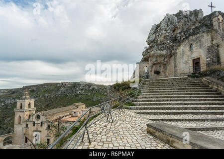 Santa Maria di Idris, rupestrian church, Matera, European Capital of Culture 2019 Stock Photo