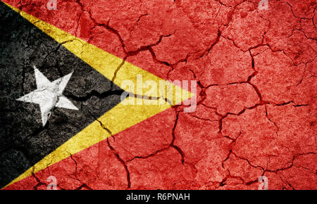 Democratic Republic of East Timor flag Stock Photo