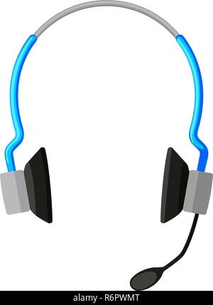 Colorful cartoon wireless headset Stock Vector