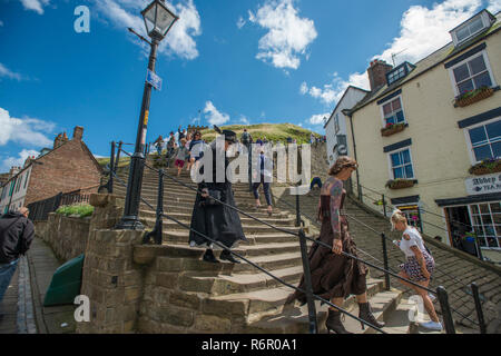 Steam Punk Festival Whitby, August  2017 Stock Photo