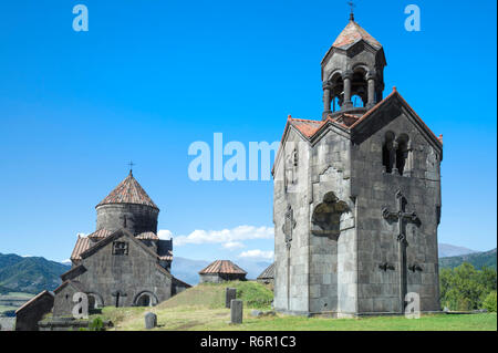 11th-century Haghpat Monastery, Surb Nishan, Cathedral and bell tower, Haghpat, Lori Province, Armenia, Caucasus, Middle East, Asia, Unesco World Heri Stock Photo