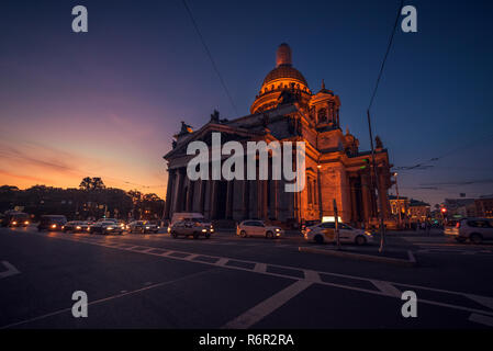St Isaac cathedral in Saint Petersburg (Russia) Stock Photo