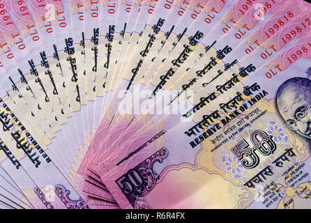 money, rupees, Indian currency Notes Stock Photo