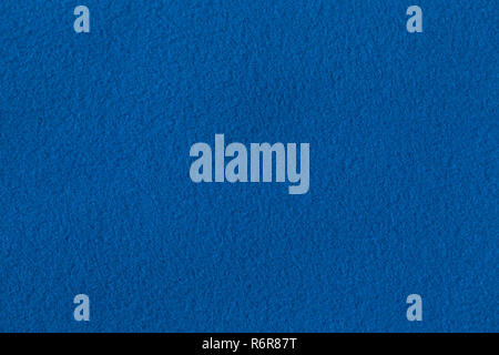 Texture of blue fleece, soft napped insulating fabric made from polyester Stock Photo