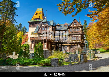 Pelisor Castle, Sinaia, Romania Stock Photo