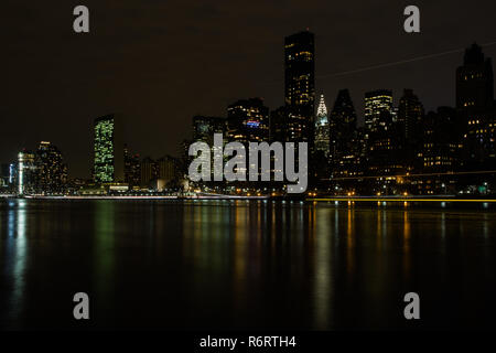 New York City lights Stock Photo