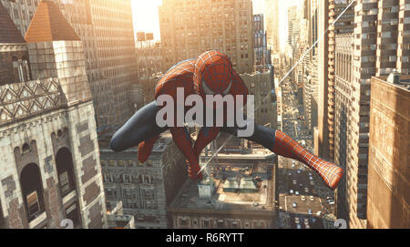 Original film title: SPIDER-MAN 2. English title: SPIDER-MAN 2. Year: 2004. Director: SAM RAIMI. Stars: TOBEY MAGUIRE. Credit: COLUMBIA PICTURES/MARVEL ENTERTAINMENT / Album Stock Photo