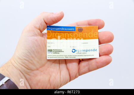 Organspendeausweis Stock Photo - Alamy