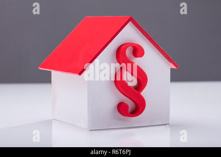 Close-up Of A House Model Stock Photo
