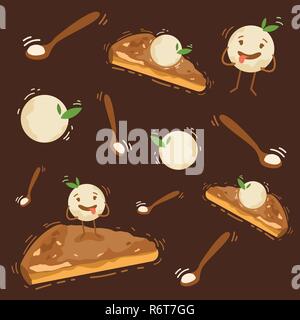 Candy shop template design, sweet desserts, vector Stock Vector