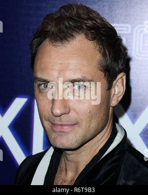 HOLLYWOOD, LOS ANGELES, CA, USA - DECEMBER 05: Actor Jude Law arrives at the Los Angeles Premiere Of Neon's 'Vox Lux' held at ArcLight Hollywood on December 5, 2018 in Hollywood, Los Angeles, California, United States. (Photo by Xavier Collin/Image Press Agency) Stock Photo