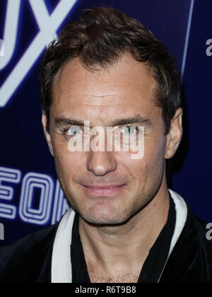 HOLLYWOOD, LOS ANGELES, CA, USA - DECEMBER 05: Actor Jude Law arrives at the Los Angeles Premiere Of Neon's 'Vox Lux' held at ArcLight Hollywood on December 5, 2018 in Hollywood, Los Angeles, California, United States. (Photo by Xavier Collin/Image Press Agency) Stock Photo