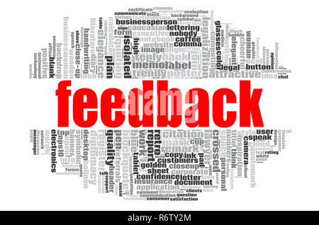 Feedback word cloud Stock Photo