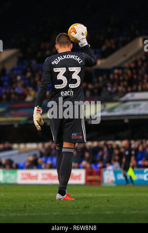 3rd November 2018, Portman Road, Ipswich, England; Sky Bet Championship Preston North End  ; Bartosz Bialkowski (33) of Ipswich   Credit: Georgie Kerr/News Images,  English Football League images are subject to DataCo Licence Stock Photo
