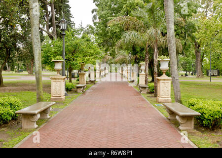 Spring time in beautiful park in Buenos Aires, Argentina Stock Photo