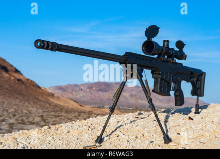 Modern Sniper Rifle Red Backlight On Stock Photo 1546825979