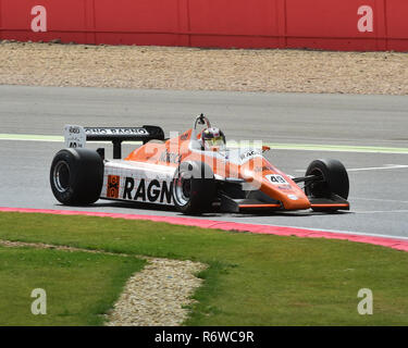 Neil Glover, Arrows A5, FIA Masters, Historic Formula One, Silverstone Classic 2015, Chris McEvoy, circuit racing, cjm-photography, Classic Racing Car Stock Photo