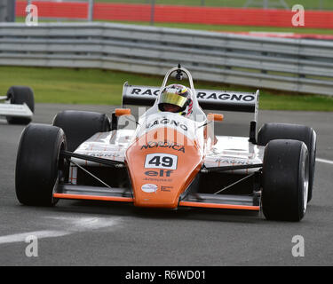 Neil Glover, Arrows A5, FIA Masters, Historic Formula One, Silverstone Classic 2015, Chris McEvoy, circuit racing, cjm-photography, Classic Racing Car Stock Photo