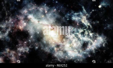 Night sky with stars and nebula. Elements of this image furnished by ...