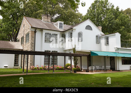 The back of Elvis Presley's mansion at Graceland, Memphis, Tennesse Stock Photo