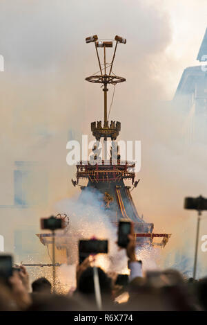 Vertical view of the Easter festival in Florence, Italy. Stock Photo