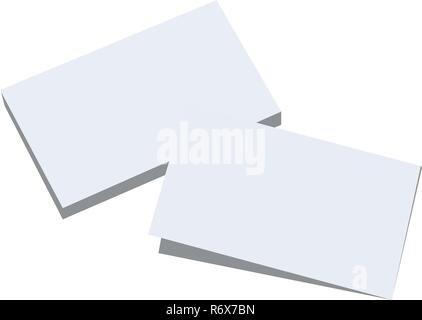 Two blank white paper sheets with different shadows. Vector set Stock Vector