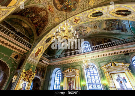 Kazan, Russia - June 10, 2018: Interior of the Annunciation Cathedral of the Kazan Kremlin, Tatarstan Stock Photo