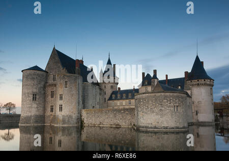 Castle of Sully-Sur-Loire, Loiret, Centre-Val de Loire, France Stock Photo