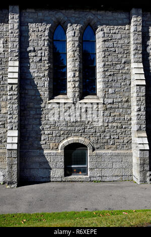 A side view of the Stella Maris stone church built in 1924 on Bayside Drive  in the city of Saint John New Brunswick Canada Stock Photo