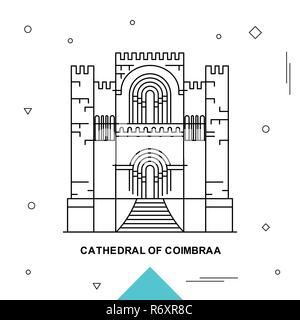 CATHEDRAL OF COIMBRAA Stock Vector