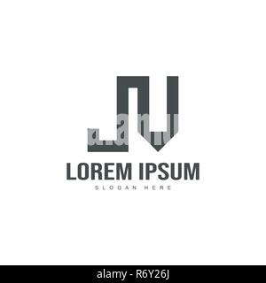 Initial letter logo template. Minimalist letter logo template design Stock Vector