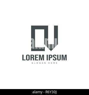 Initial letter logo template. Minimalist letter logo template design Stock Vector
