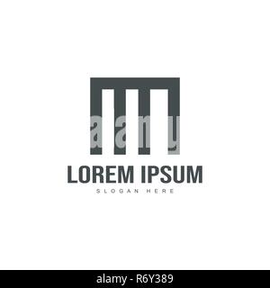 Initial letter logo template. Minimalist letter logo template design Stock Vector