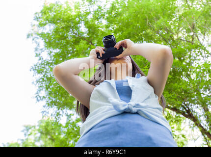 Amateur Photographer Outdoor Stock Photo
