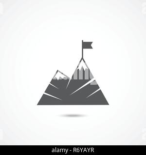 Leadership flat icon Stock Vector