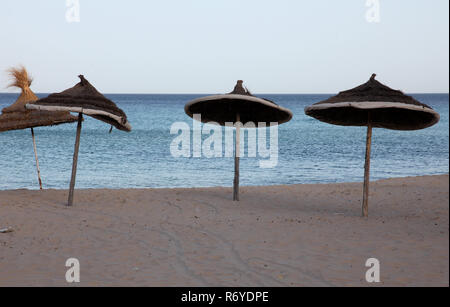 Beach on a sunny day, Sousse, Tunisia Stock Photo