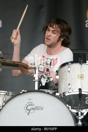 Chris Cester with Jet performs in concert during their North American ...